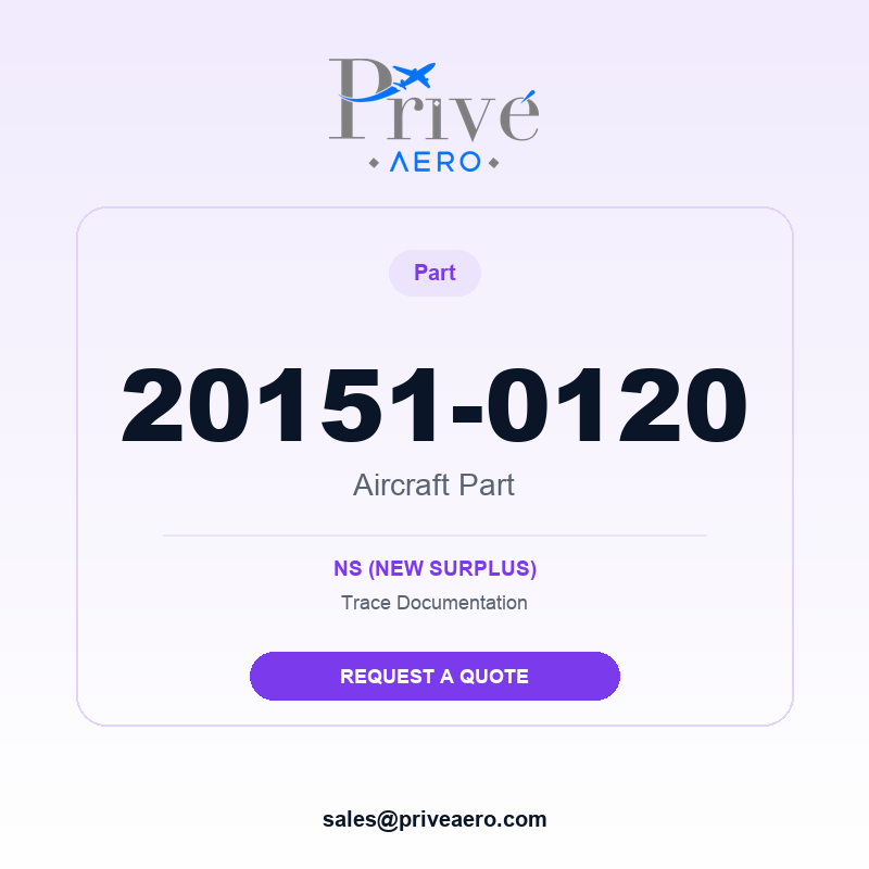 P/N 20151-0120 20151-0120 – Privé Aero
