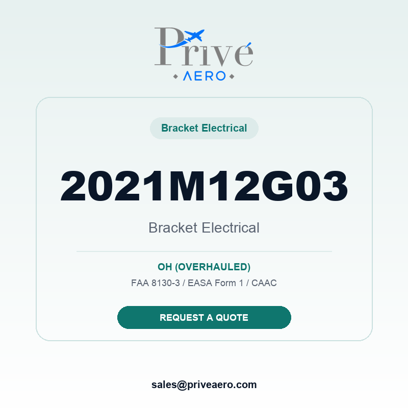 P/N 2021M12G03 BRACKET ELECTRICAL 2021M12G03 BRACKET ELECTRICAL – Privé Aero
