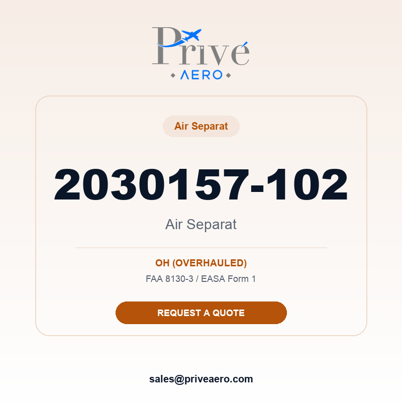 P/N 2030157-102 Air Separat 2030157-102 Air Separat – Privé Aero