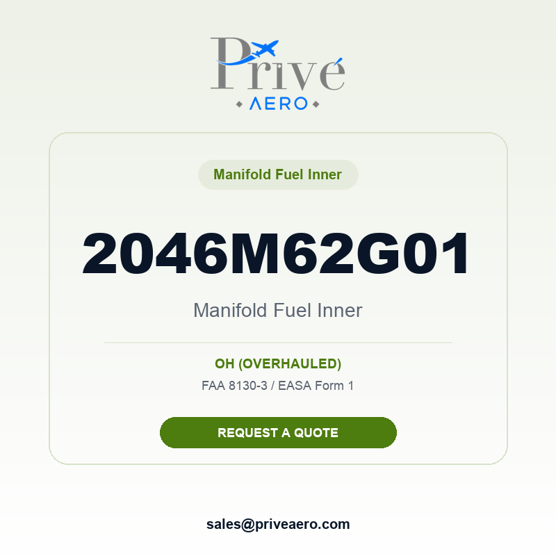 P/N 2046M62G01 Manifold Fuel Inner 2046M62G01 Manifold Fuel Inner – Privé Aero