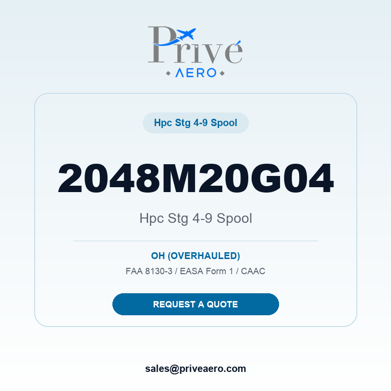 P/N 2048M20G04 HPC STG 4-9 SPOOL 2048M20G04 HPC STG 4-9 SPOOL – Privé Aero