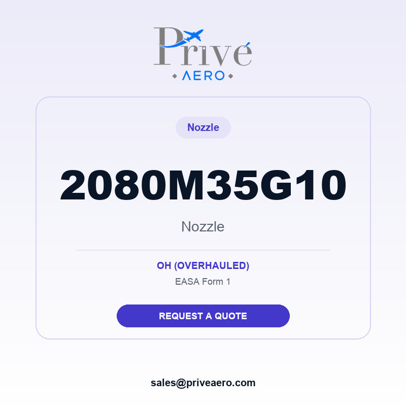 P/N 2080M35G10 Nozzle 2080M35G10 Nozzle – Privé Aero