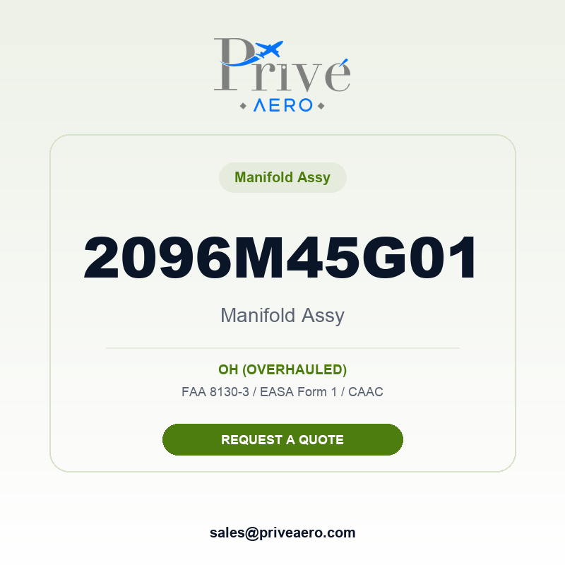 P/N 2096M45G01 MANIFOLD ASSY 2096M45G01 MANIFOLD ASSY – Privé Aero