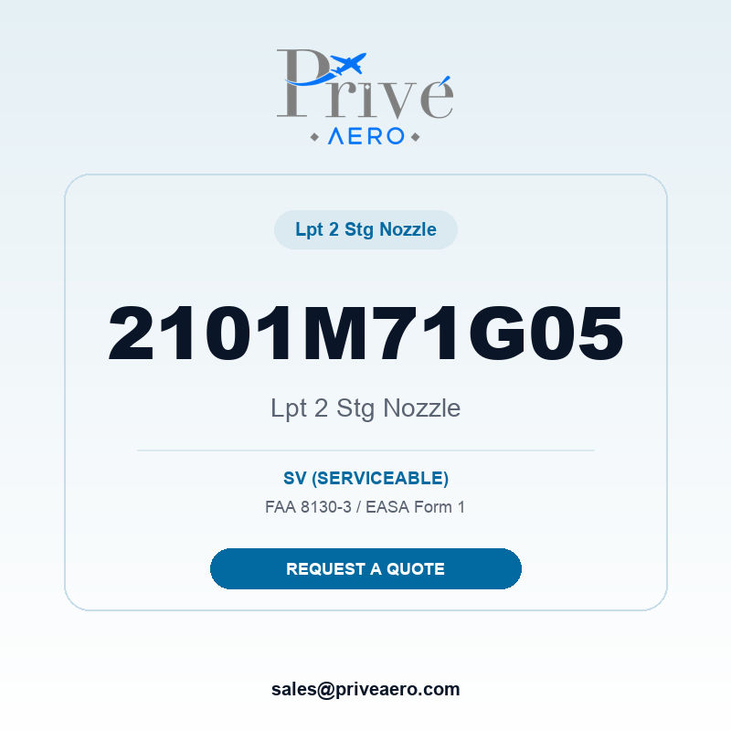 P/N 2101M71G05 Lpt 2 Stg Nozzle 2101M71G05 Lpt 2 Stg Nozzle – Privé Aero