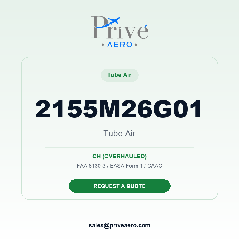 P/N 2155M26G01 TUBE AIR 2155M26G01 TUBE AIR – Privé Aero
