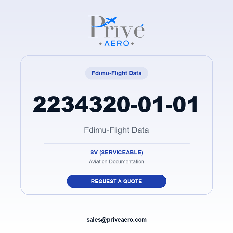 P/N 2234320-01-01 Fdimu-Flight Data 2234320-01-01 Fdimu-Flight Data – Privé Aero