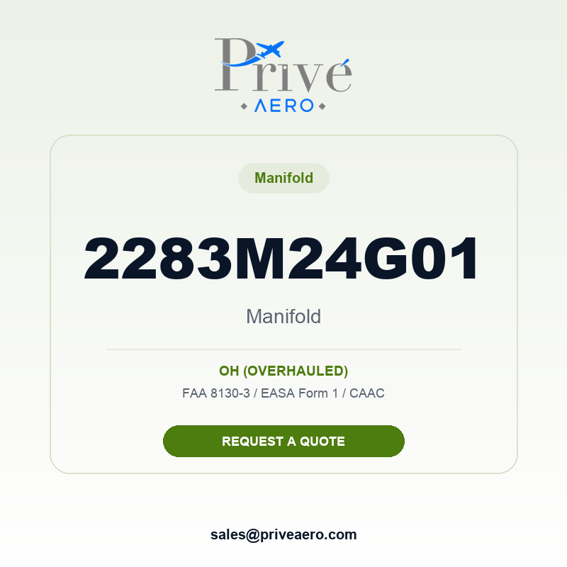 P/N 2283M24G01 Manifold 2283M24G01 Manifold – Privé Aero