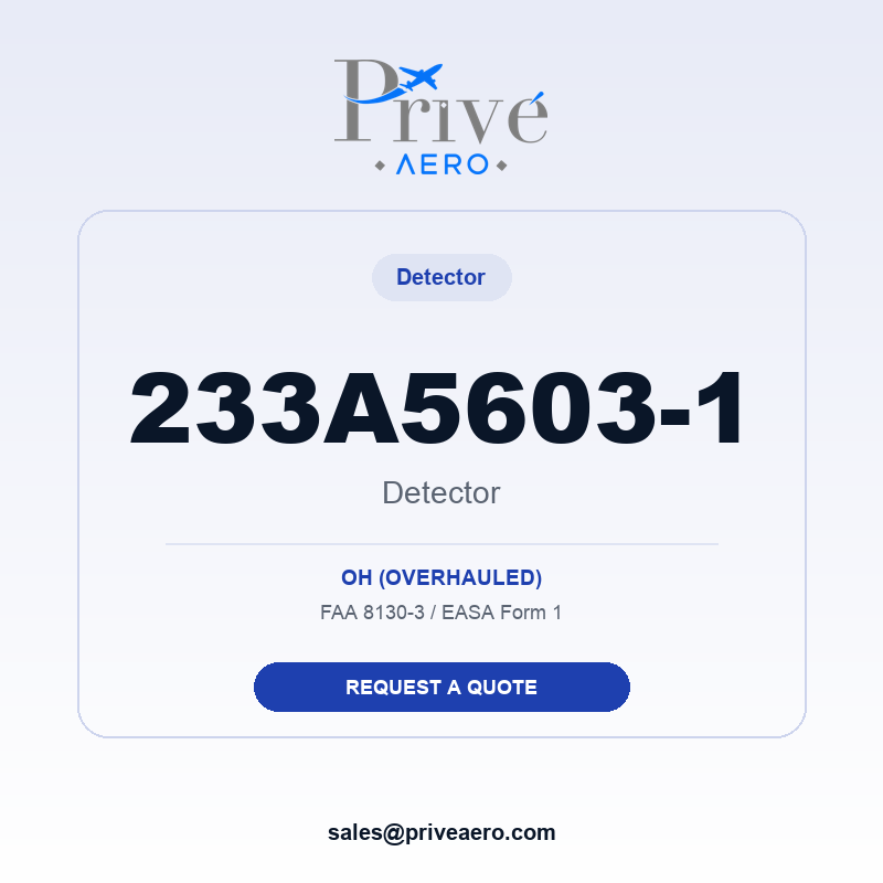 P/N 233A5603-1 Detector 233A5603-1 Detector – Privé Aero