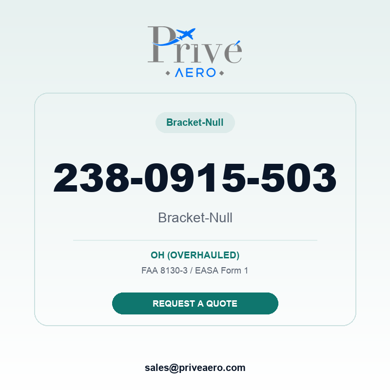 P/N 238-0915-503 Bracket-Null 238-0915-503 Bracket-Null – Privé Aero
