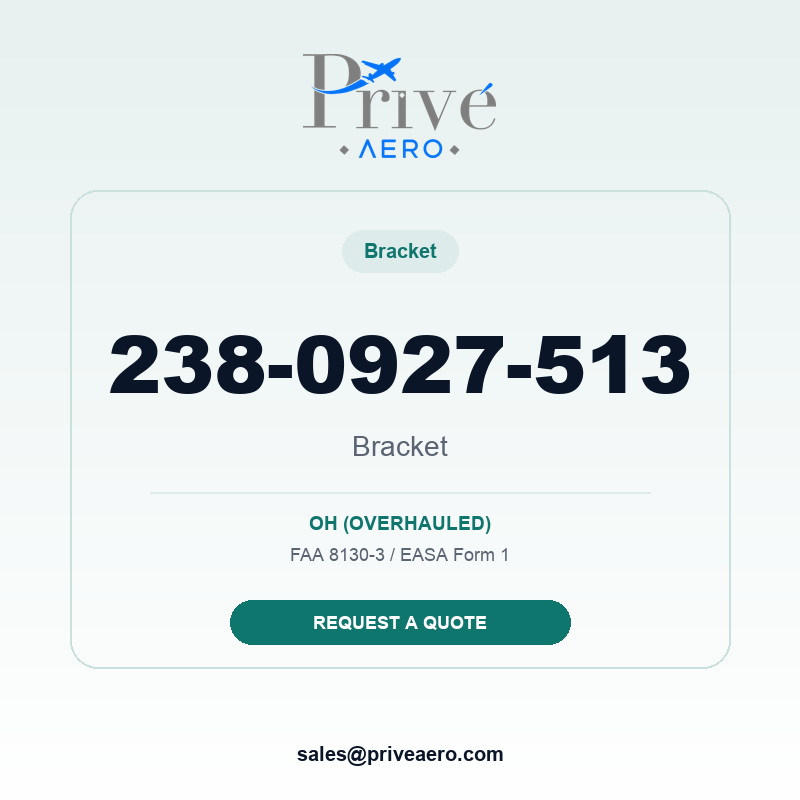 P/N 238-0927-513 Bracket 238-0927-513 Bracket – Privé Aero