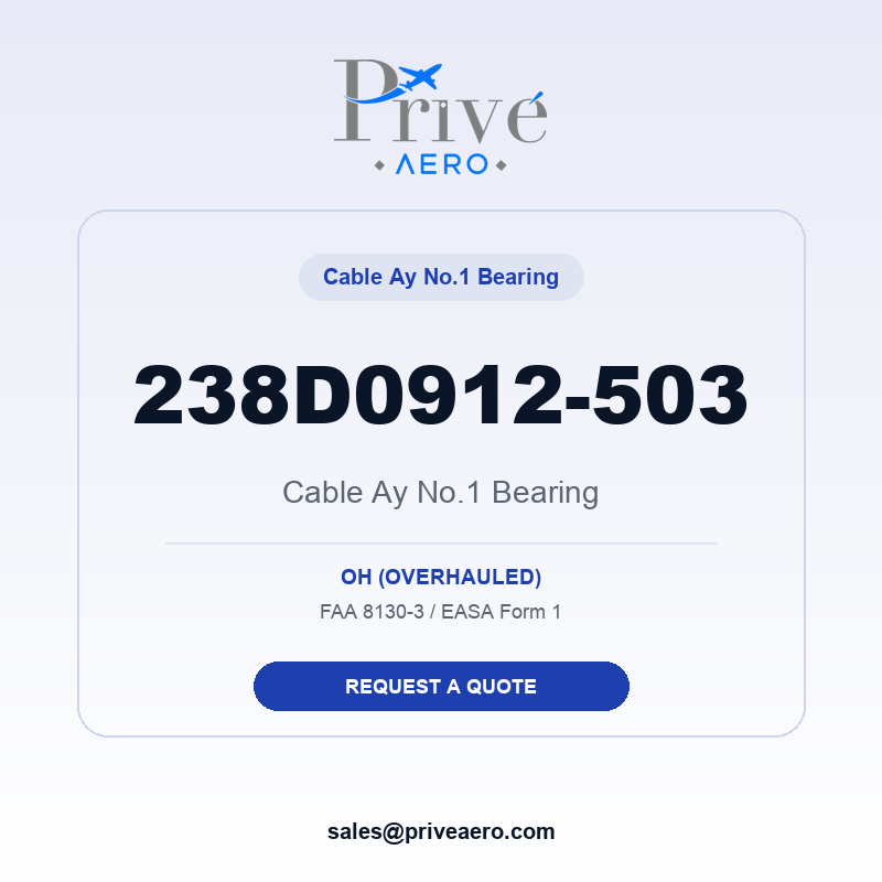 P/N 238D0912-503 Cable Ay No.1 Bearing 238D0912-503 Cable Ay No.1 Bearing – Privé Aero