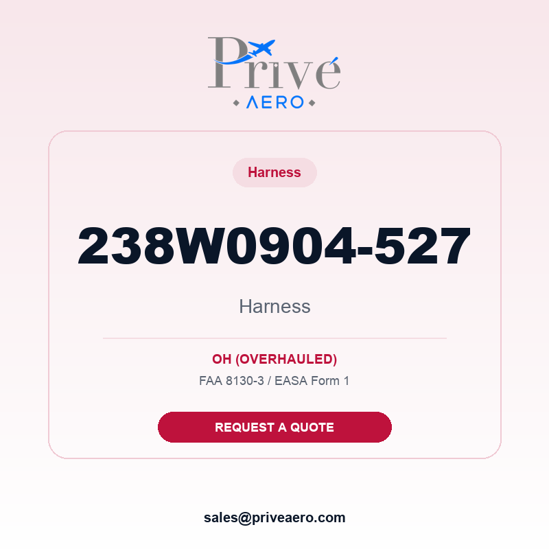 P/N 238W0904-527 Harness 238W0904-527 Harness – Privé Aero