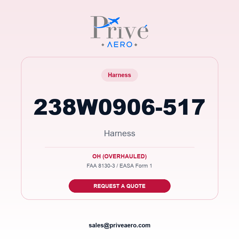 P/N 238W0906-517 Harness 238W0906-517 Harness – Privé Aero