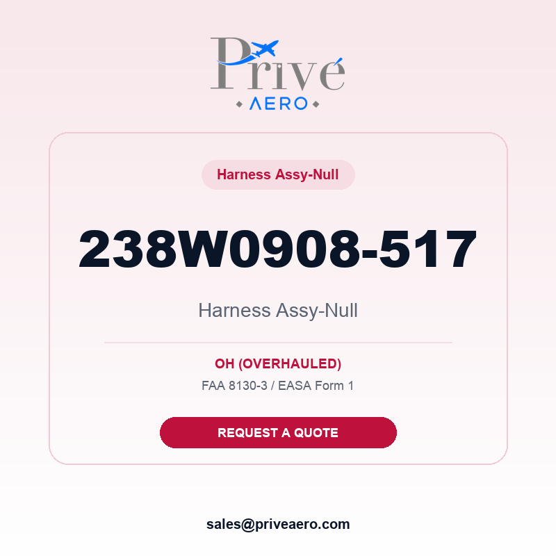 P/N 238W0908-517 Harness Assy-Null 238W0908-517 Harness Assy-Null – Privé Aero