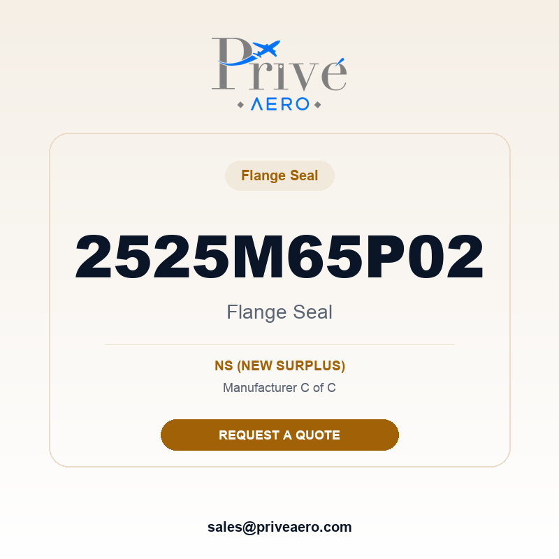 P/N 2525M65P02 Flange Seal 2525M65P02 Flange Seal – Privé Aero