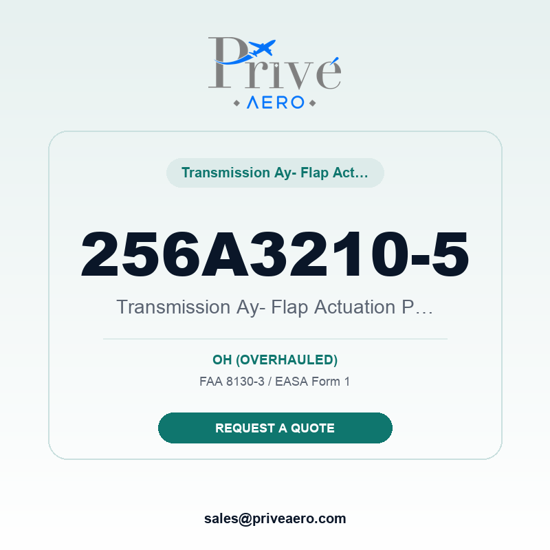 P/N 256A3210-5 Transmission Ay- Flap Actuation Pos 2 256A3210-5 Transmission Ay- Flap Actuation Pos 2 – Privé Aero