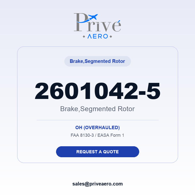 P/N 2601042-5 Brake,segmented Rotor 2601042-5 Brake,segmented Rotor – Privé Aero