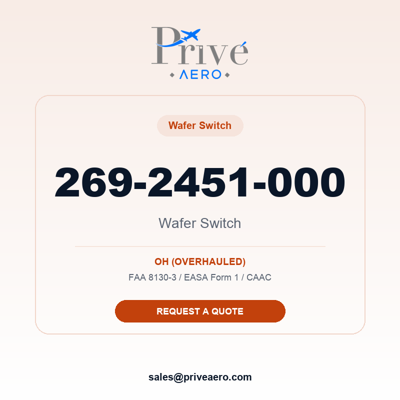 P/N 269-2451-000 WAFER SWITCH 269-2451-000 WAFER SWITCH – Privé Aero