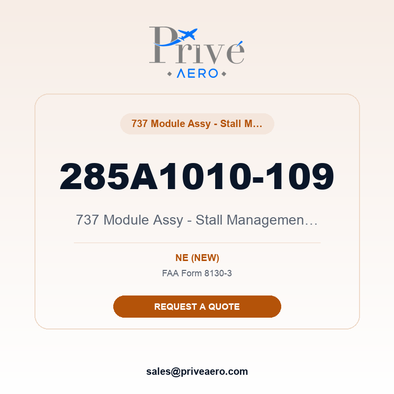 P/N 285A1010-109 737 Module Assy - Stall Management / Yaw 285A1010-109 737 Module Assy - Stall Management / Yaw – Privé Aero