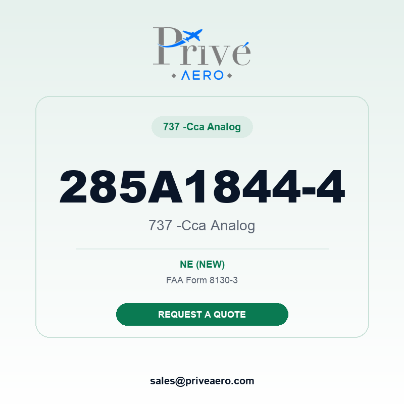 P/N 285A1844-4 737 -Cca Analog 285A1844-4 737 -Cca Analog – Privé Aero