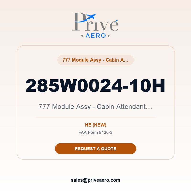 P/N 285W0024-10H 777 Module Assy - Cabin Attendant / Flight Deck Handset 285W0024-10H 777 Module Assy - Cabin Attendant / Flight Deck Handset – Privé Aero