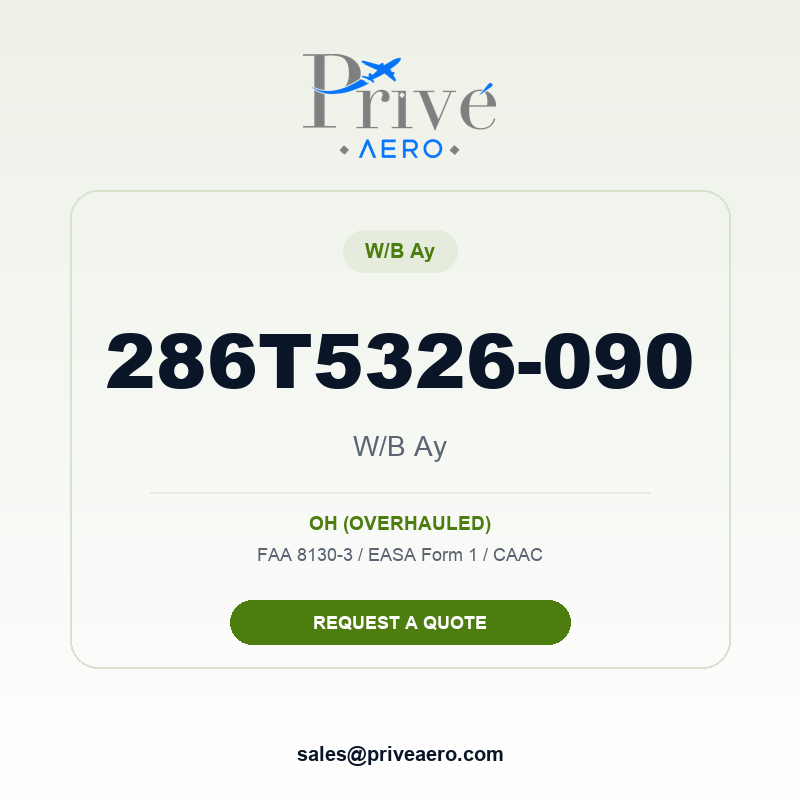 P/N 286T5326-090 W/B AY 286T5326-090 W/B AY – Privé Aero