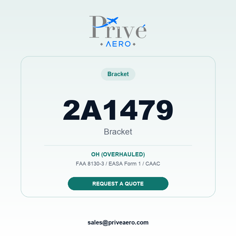 P/N 2A1479 BRACKET 2A1479 BRACKET – Privé Aero