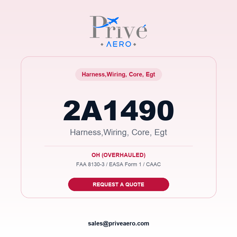 P/N 2A1490 HARNESS,WIRING, CORE, EGT 2A1490 HARNESS,WIRING, CORE, EGT – Privé Aero
