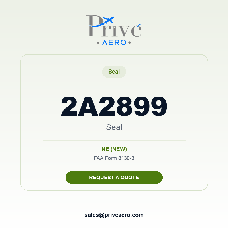 P/N 2A2899 Seal 2A2899 Seal – Privé Aero