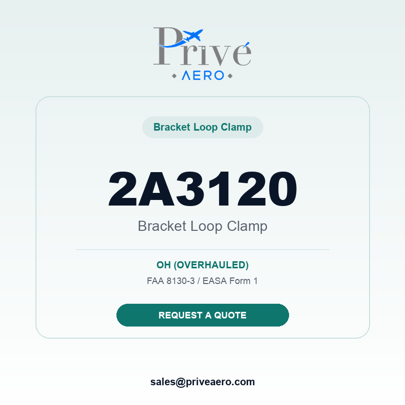 P/N 2A3120 Bracket Loop Clamp 2A3120 Bracket Loop Clamp – Privé Aero