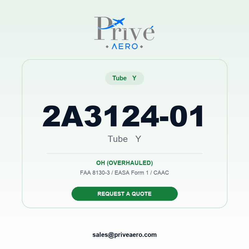 P/N 2A3124-01 TUBE Y 2A3124-01 TUBE Y – Privé Aero
