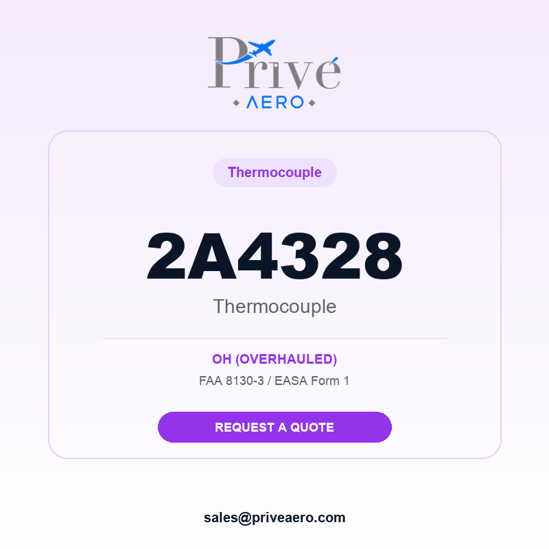 P/N 2A4328 Thermocouple 2A4328 Thermocouple – Privé Aero