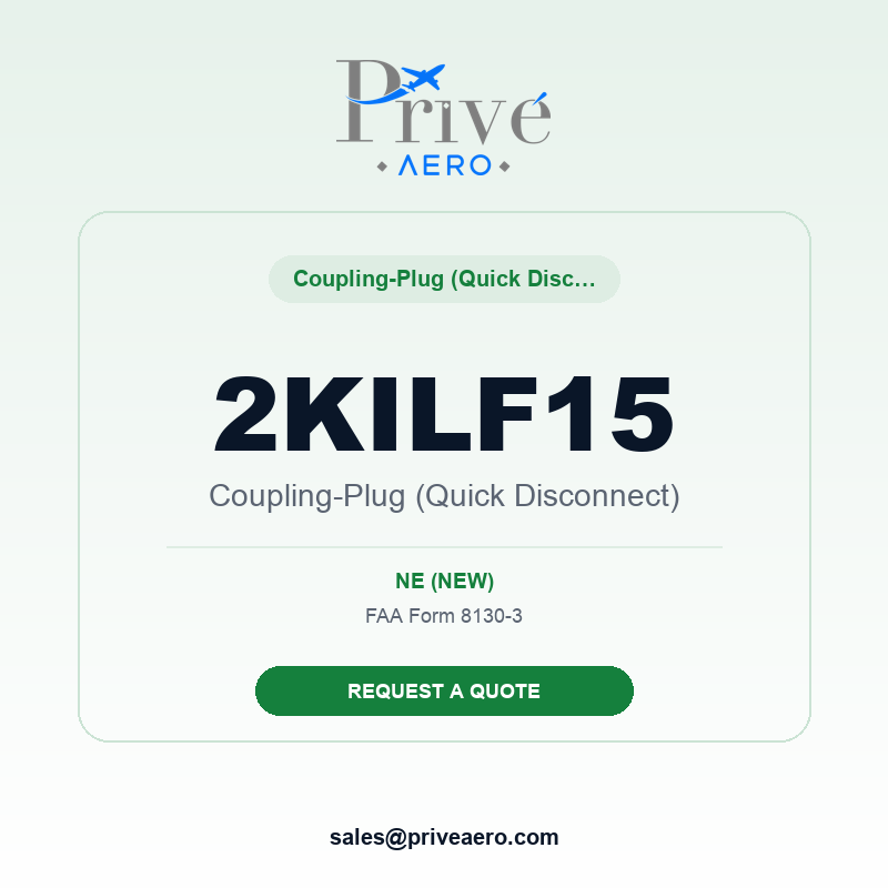 P/N 2KILF15 Coupling-Plug (Quick Disconnect) 2KILF15 Coupling-Plug (Quick Disconnect) – Privé Aero