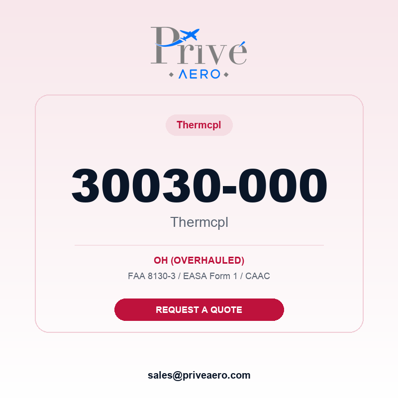 P/N 30030-000 THERMCPL 30030-000 THERMCPL – Privé Aero