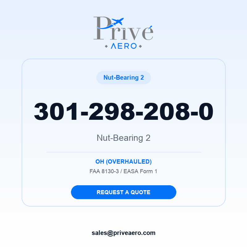 P/N 301-298-208-0 Nut-Bearing 2 301-298-208-0 Nut-Bearing 2 – Privé Aero