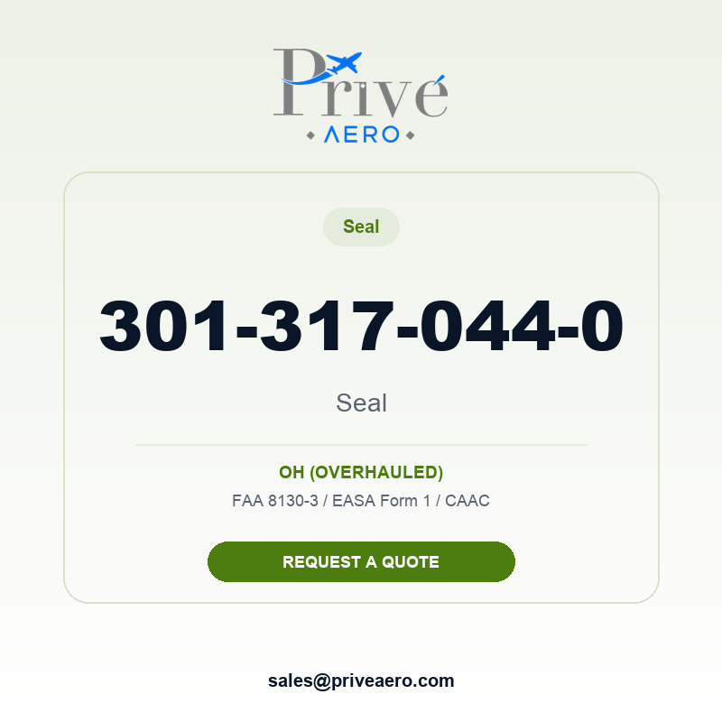P/N 301-317-044-0 Seal 301-317-044-0 Seal – Privé Aero