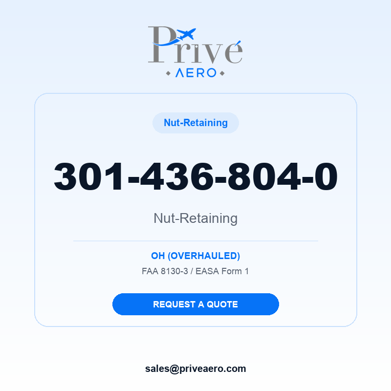 P/N 301-436-804-0 Nut-Retaining 301-436-804-0 Nut-Retaining – Privé Aero