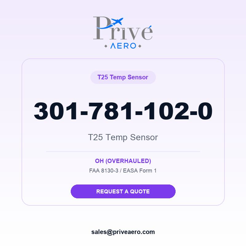 P/N 301-781-102-0 T25 Temp Sensor 301-781-102-0 T25 Temp Sensor – Privé Aero