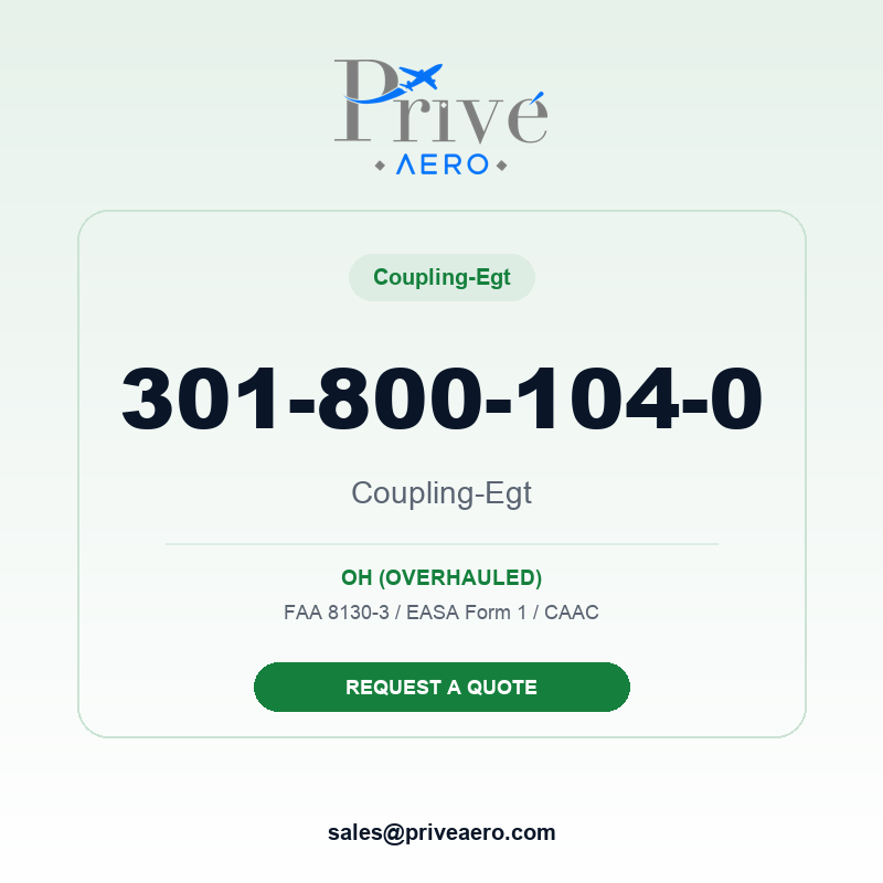 P/N 301-800-104-0 COUPLING-EGT 301-800-104-0 COUPLING-EGT – Privé Aero
