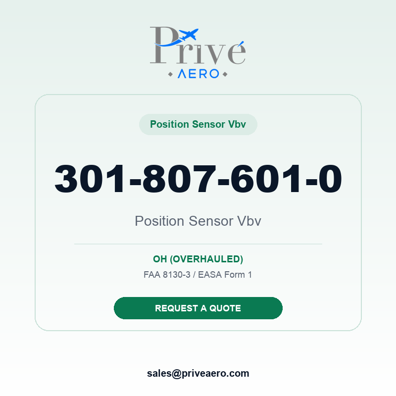 P/N 301-807-601-0 Position Sensor Vbv 301-807-601-0 Position Sensor Vbv – Privé Aero
