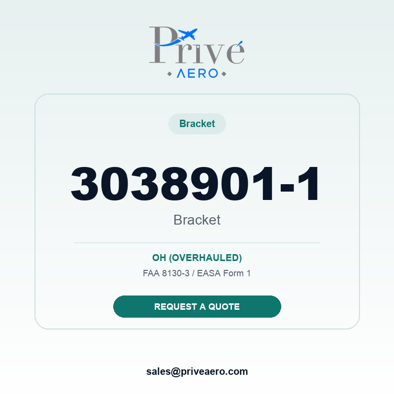 P/N 3038901-1 Bracket 3038901-1 Bracket – Privé Aero