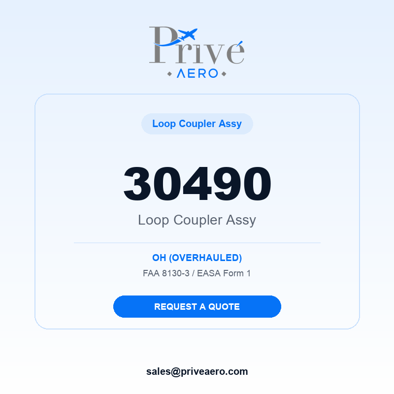 P/N 30490 Loop Coupler ASSY 30490 Loop Coupler ASSY – Privé Aero