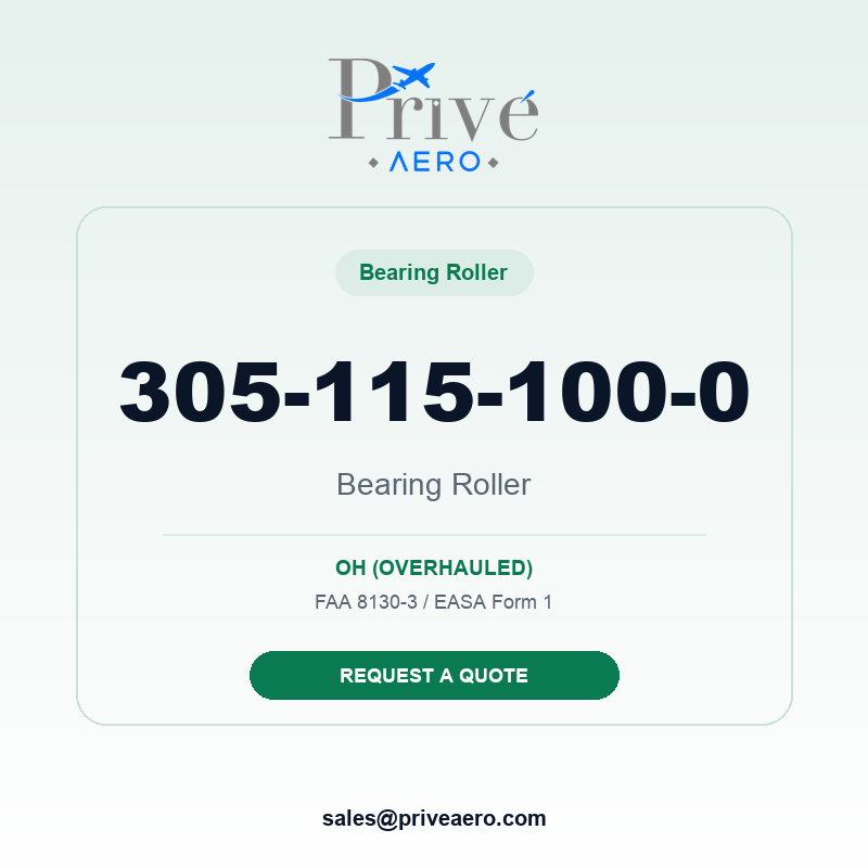 P/N 305-115-100-0 Bearing Roller 305-115-100-0 Bearing Roller – Privé Aero