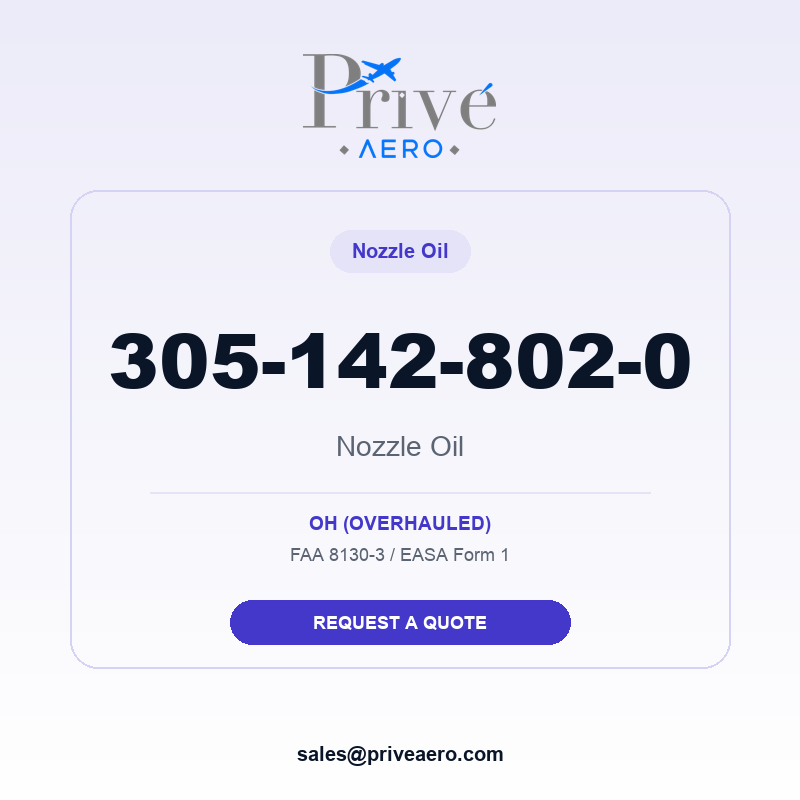 P/N 305-142-802-0 Nozzle Oil 305-142-802-0 Nozzle Oil – Privé Aero