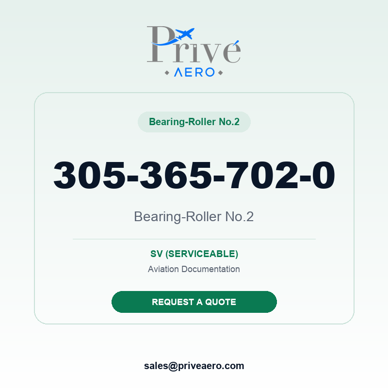 P/N 305-365-702-0 Bearing-Roller No.2 305-365-702-0 Bearing-Roller No.2 – Privé Aero