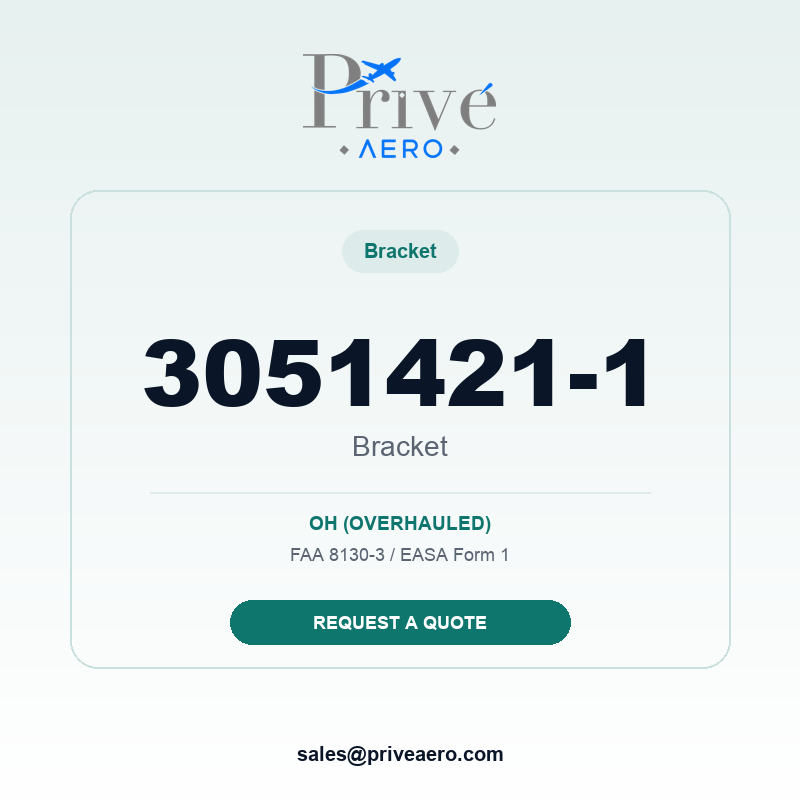 P/N 3051421-1 Bracket 3051421-1 Bracket – Privé Aero