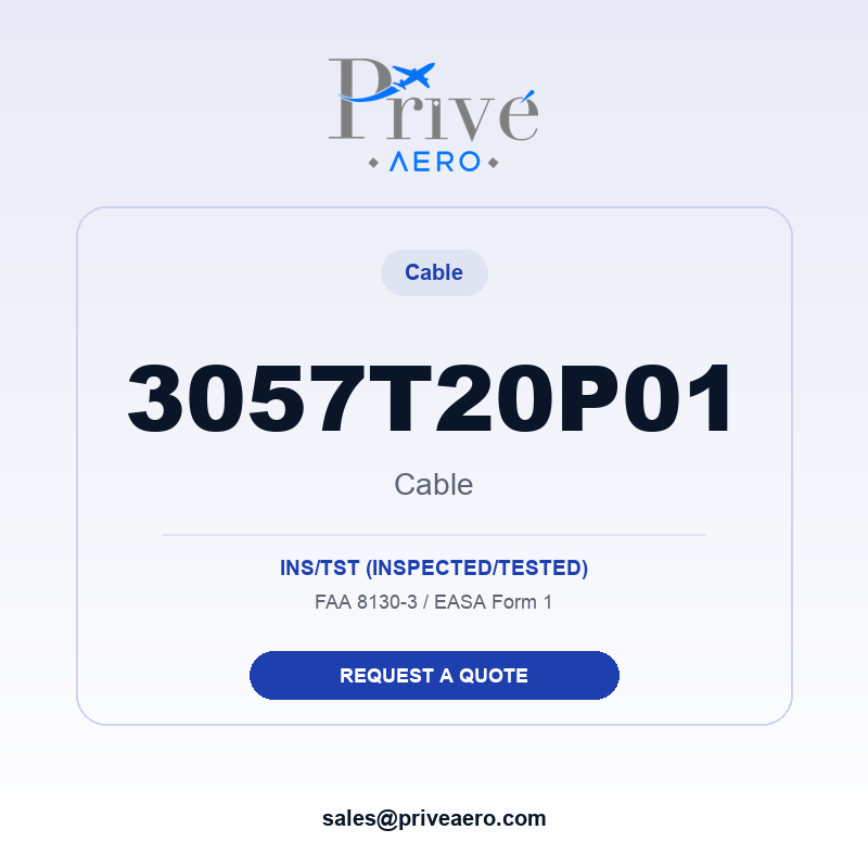 P/N 3057T20P01 Cable 3057T20P01 Cable – Privé Aero