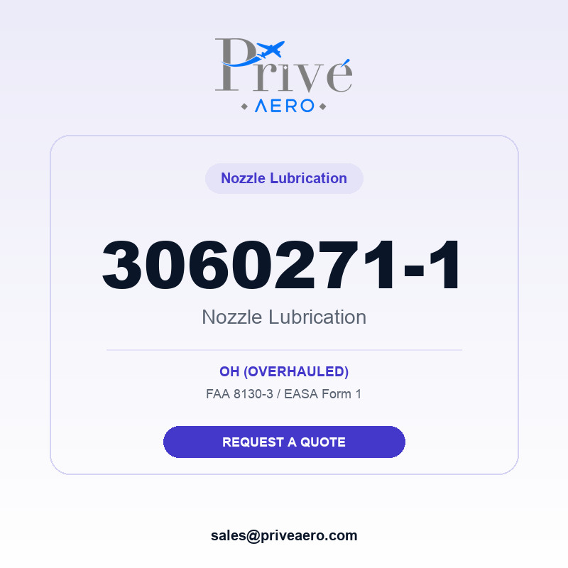 P/N 3060271-1 Nozzle Lubrication 3060271-1 Nozzle Lubrication – Privé Aero