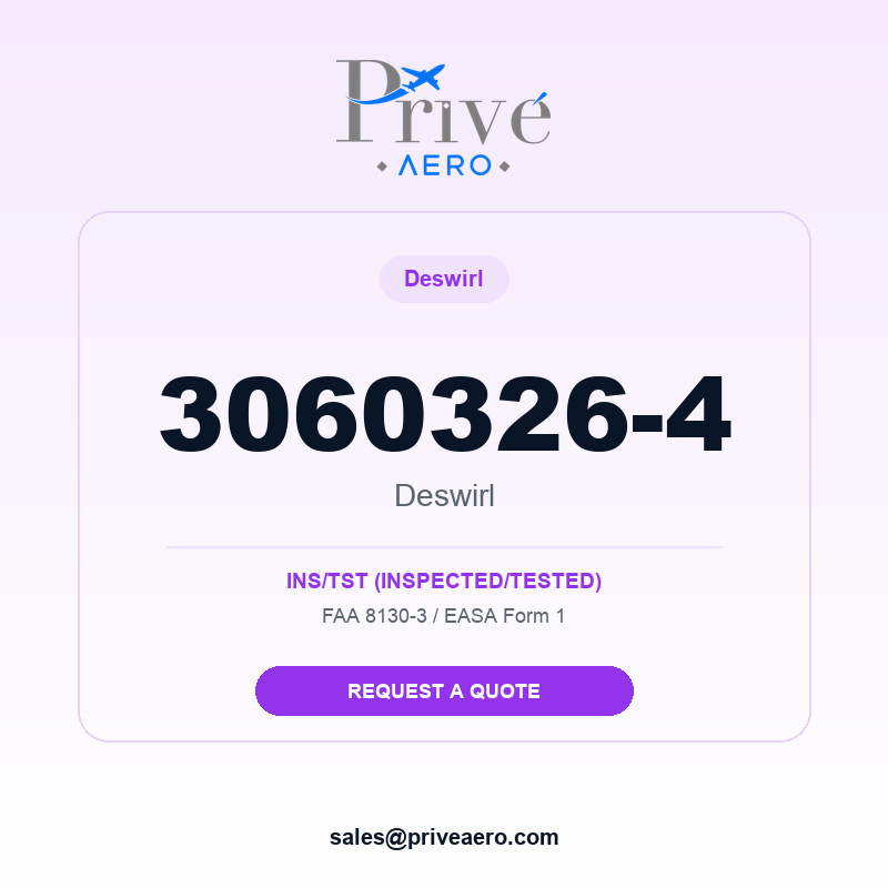 P/N 3060326-4 Deswirl 3060326-4 Deswirl – Privé Aero