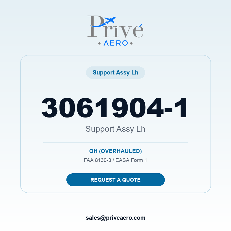 P/N 3061904-1 Support ASSY LH 3061904-1 Support ASSY LH – Privé Aero